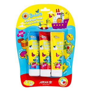 رنگ انگشتی 3 رنگ آریا مدل 7016- حجم 75 میلی لیتر