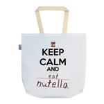 ساک خرید ترمه طراحان ایده مدل keep calm and eat nutella کد cfp1506 L