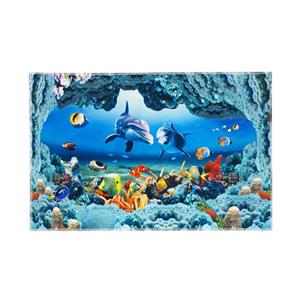 پادری طرح دلفین ها کدp05 سایز 45x75 سانتی متر