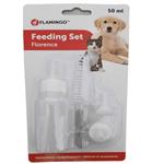 شیشه شیر سگ و گربه فلامینگو مدل feeding set florence