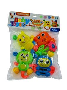 جغجغه پرهام تویز مدل حیوانات و گل مجموعه 3 عددی