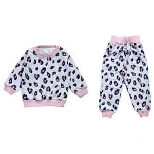 ست سویشرت و شلوار دخترانه مدل پلنگی