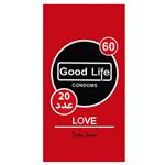کاندوم گودلایف مدل LOVE60 بسته 20 عددی
