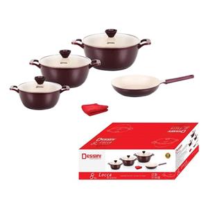 سرویس پخت و پز 8 پارچه استیل دسینی مدل Monaco Dessini Monaco Cookware Set Steel 8 Pcs