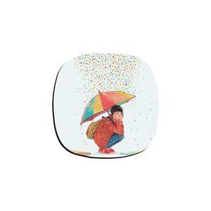 زیر لیوانی ترمه طراحان ایده مدل باران رنگ کد cfp1312