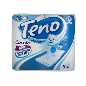 دستمال توالت تنو مدل Classic بسته 4 عددی Teno Toilet Tissues 4pcs 