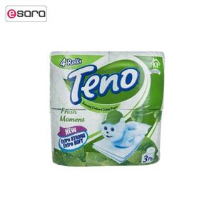دستمال توالت تنو مدل Fresh Moment بسته 4 عددی Teno Fresh Moment Toilet Tissues 4pcs