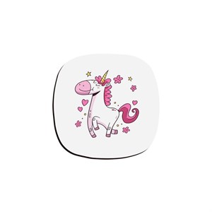 زیر لیوانی ترمه طراحان ایده مدل تک شاخ صورتی کد cfp1352