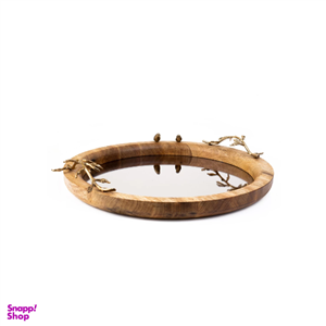 سینی  گلد کیش مدل آینه ای کد GK829505