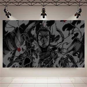 پوستر طرح سامورایی و Game مدل Ghost of Tsushima کد AR12950
