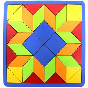بازی فکری یارات مدل تقارن بلوک های چوبی 36 قطعه Yarat Symmetry Wooden Block 36 Pieces Intellectual Game