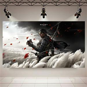 تابلو بوم طرح سامورایی و Game مدل Ghost of Tsushima کد AR9020