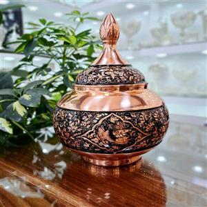 شکلات خوری مسی مدل الماس تراش -