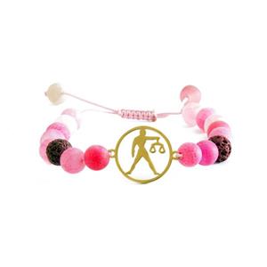 دستبند نوژین مدل مهر صورتی Nojin Mehr Pink Bracelet