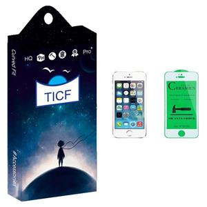 محافظ صفحه نمایش سرامیکی تی ای سی اف مدل T4K مناسب برای گوشی موبایل اپل iPhone 5s TICF T4K Ceramics Screen Protector For Apple iPhone 5s