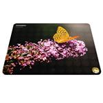 Hoomero flower and butterfly A3263 Mousepad