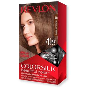 کیت رنگ موی بدون آمونیاک رولون Revlon قهوه ای خاکستری متوسط شماره ۴۰