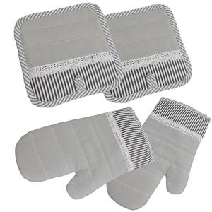 دستگیره و دستکش فر مدل عروس مجموعه 4 عددی