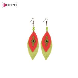 گوشواره سوزن دوزی گالری ارژه طرح بهار مدل 00 17 Arzhe Spring Needlework Earring 