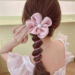کش مو دخترانه مدل گل کد 01091573 بسته 2 عددی
