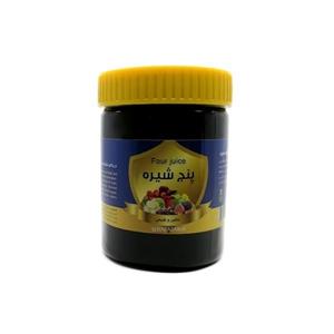 پنج شیره انگور و توت و خرما و سیب و انجیر فدک - 490 گرم