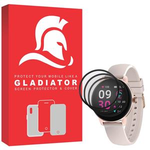محافظ صفحه نمایش گلادیاتور مدل GWP3000 مناسب برای ساعت هوشمند کیسلکت Lady Watch L11 بسته سه عددی Gladiator GWP3000 Screen Protector For Kieslect Lady Watch L11 Pack of 3