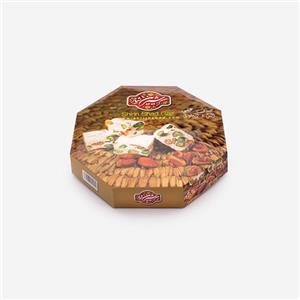 گز لقمه 18 درصد مخلوط 8 ضلعی شیرین شاد-400 گرم