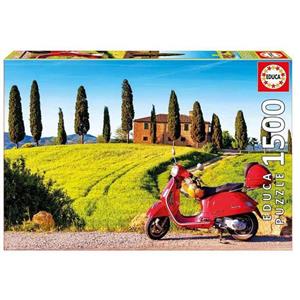 پازل 1500 تکه ادوکا مدل Scooter In Toscana Educa Scooter In Toscana Puzzle 1500 PCS