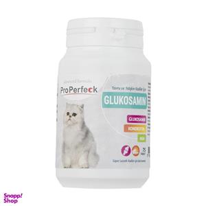 قرص مکمل گلوکوزامین گربه پروپرفک مدل Advanced formula بسته 75 عددی