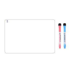 تخته وایت برد مدل انعطاف پذیر مغناطیسی سایز 43x28 سانتی متر به همراه ماژیک بسته 3 عددی