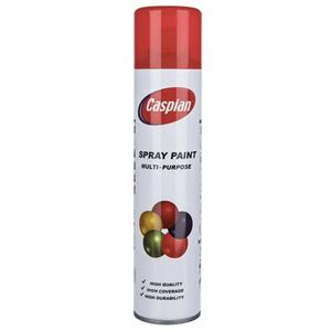 اسپری رنگ قرمز ترافیکی کاسپین وزن 295 گرم Caspian Traffic Red Paint Spray 295gr