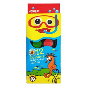آبرنگ 12 رنگ آریا کد 5009-Seahorse