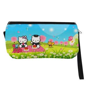 جامدادی مدل دوزیپ طرح Hello kitty کد NI807 