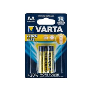 باتری قلمی وارتا مدل LongLife Alkaline LR6AA بسته 2 عددی Varta LongLife Alkaline LR6AA Battery - Pack of 2
