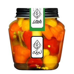 ترشی فلفل رنگین کمانی لیته - 420 گرم