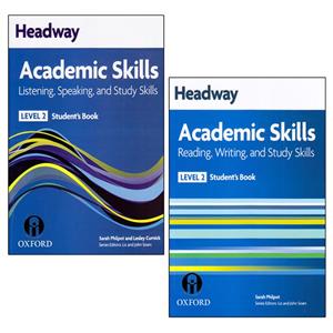 کتاب Headway Academic Skills Listening, Speaking, Reading, Writing And Study Skills Level 2 اثر Sarah Philpot And Lesley Curnick انتشارات الوندپویان دو جلدی