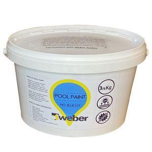 رنگ استخری آبی ووبر مدل pool paint حجم 3500 میلی لیتر
