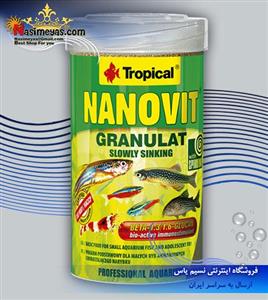 غذای ماهی تروپیکال مدل Nanovit Granulat وزن 70 گرم Tropical Nanovit Granulat Fish Food 70g