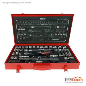 مجموعه 34 عددی آچار و سری بکس توسن مدل T1252-34M