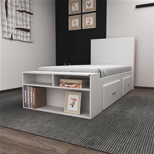 تخت خواب یکنفره اعیان مدل FH295 سایز 90x200 سانتی متر