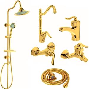 ست شیرآلات شیرالات رز مدل بیزانس مجموعه 6 عددی