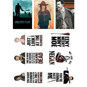 استیکر لپ تاپ طرح واکینگ دد کد 1069 مجموعه 9 عددی -