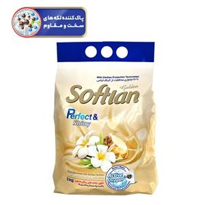 پودر ماشین لباسشویی سافتلن مدل Perfect and Shiny وزن 3 کیلوگرم مجموعه 4 عددی