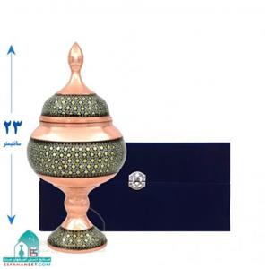 شکلات خوری خاتم کاری مدل پایه دار کد 001 -