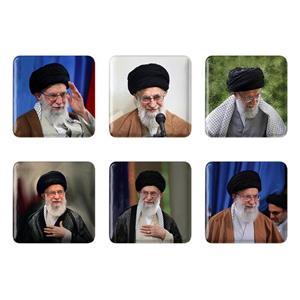 مگنت خندالو طرح تصویر رهبر کد 553B مجموعه 6 عددی