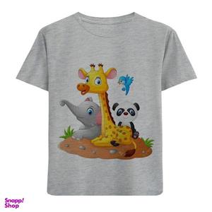 تی شرت آستین کوتاه بچگانه مدل زرافه F520