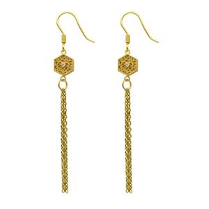 گوشواره طلا 18 عیار زنانه مانچو مدل efgs029 -