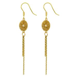 گوشواره طلا 18 عیار زنانه مانچو مدل efgs027 -