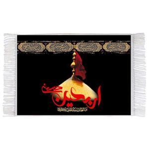 فرش ماشینی دیوارکوب اطلس آبی طرح اربعین حسینی مدل T2967