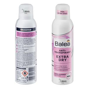 اسپری دئودورانت زنانه باله آ مدل extra dry حجم 200 میلی لیتر